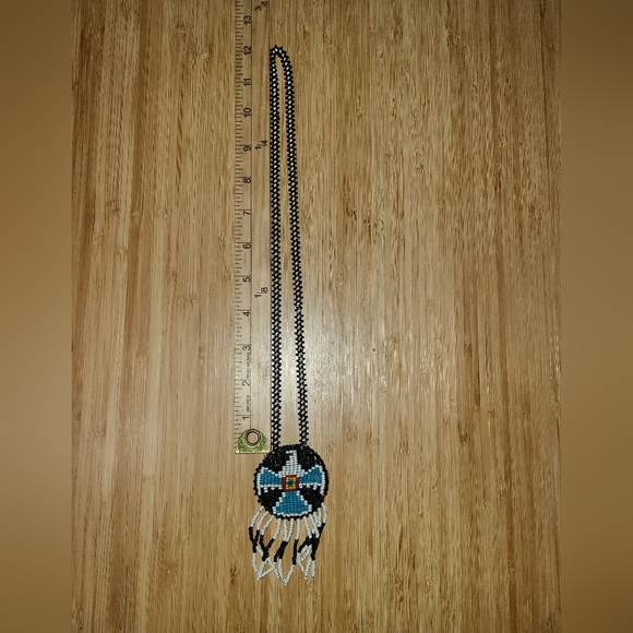 Beaded Thunderbird Necklace - Picture 4 of 6